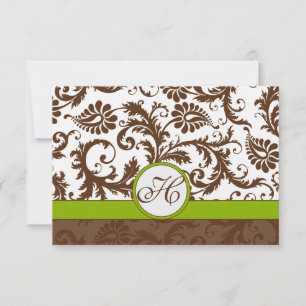 Apple Green Brown Response Card