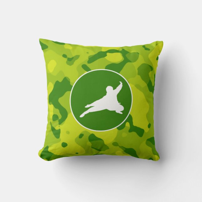 Apple Green Camo; Ninja Cushion (Front)