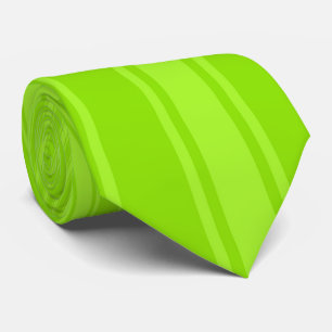 Apple green Colour Stripe Funky Pattern Tie