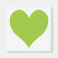 Apple Green Cute Heart Shape