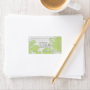 Apple Green Daisy Return Address Labels