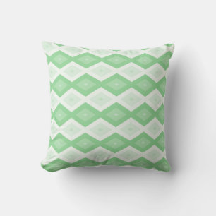 Apple green diamond pattern cushion