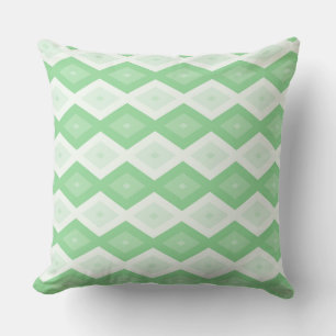 Apple green diamond pattern cushion