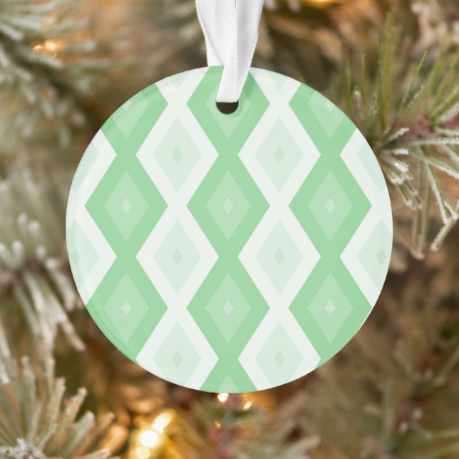 Apple green diamond pattern ornament (Tree)