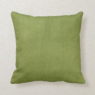 Apple Green Faux Texture Throw Pillow