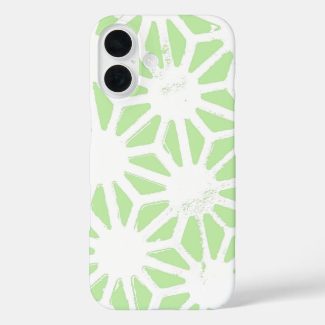 Apple green geometric pattern Case-Mate iPhone case (Back)