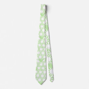 Apple green geometric pattern tie