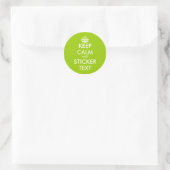 Apple green Keep Calm Stickers | personalizable (Bag)