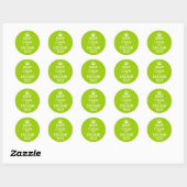 Apple green Keep Calm Stickers | personalizable (Sheet)