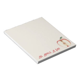 Apple Green Leaf Fruit Notepad