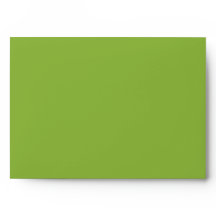 Apple Green Solid A7 Envelope Salmon Pink Liner