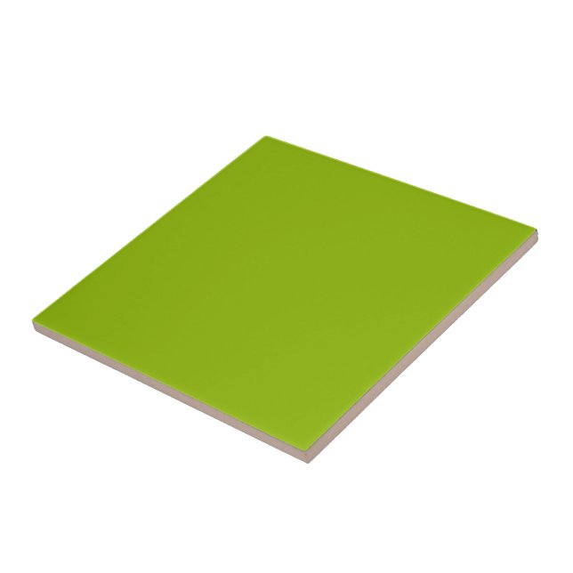 Apple green (solid colour)  ceramic tile (Side)