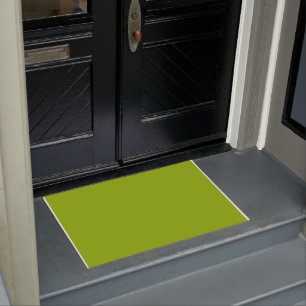 Apple green (solid colour)  doormat