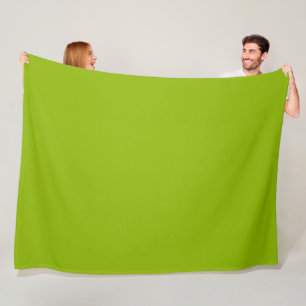 Apple green (solid colour)  fleece blanket