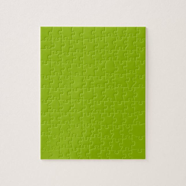 Apple green (solid colour)  jigsaw puzzle (Vertical)