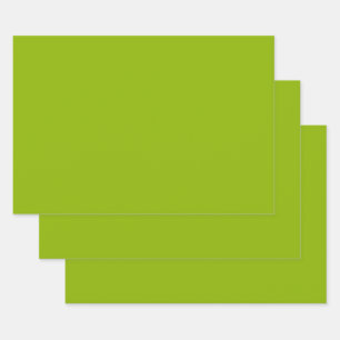 Apple green (solid colour)  wrapping paper sheet