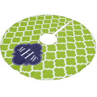 Apple Green Wt Moroccan #5 Navy 3 Initial Monogram