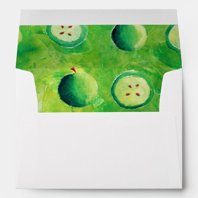 Apple Halves Painterly Envelope (Back (Bottom))