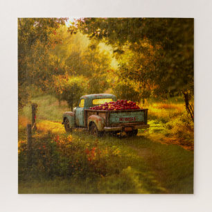 Apple Harvest at Sunset Jigsaw Puzzle