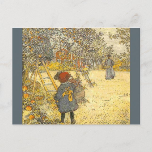 Apple Harvest by Carl Larsson Postcard (Front)