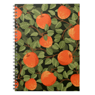 Apple Harvest: Green Leaves Vintage Notebook
