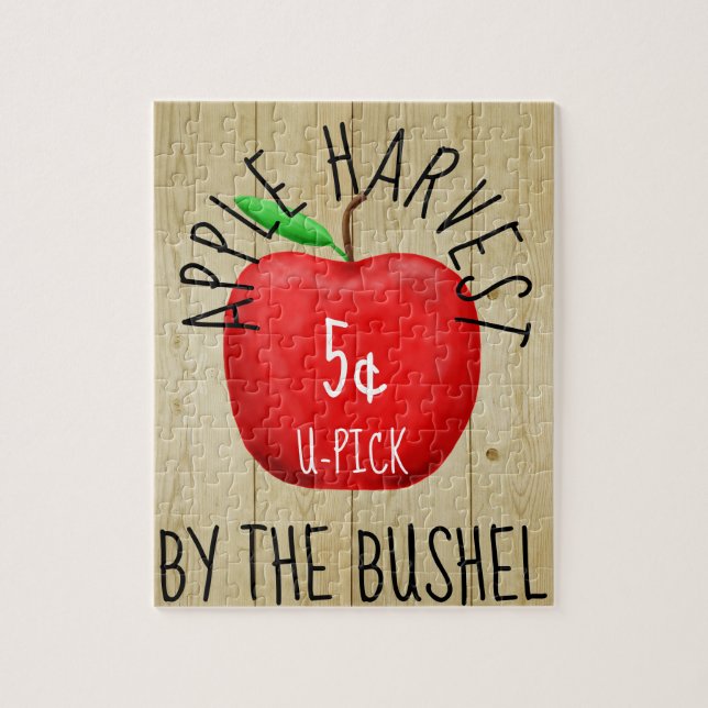 Apple Harvest Vintage Sign Jigsaw Puzzle (Vertical)