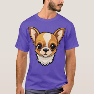 Apple Head Chihuahua Cute Puppy Dog Face T-Shirt