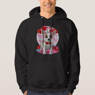 Apple Head Chihuahua Heart Valentine Day Decor Hoodie