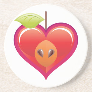 Apple Heart Coaster