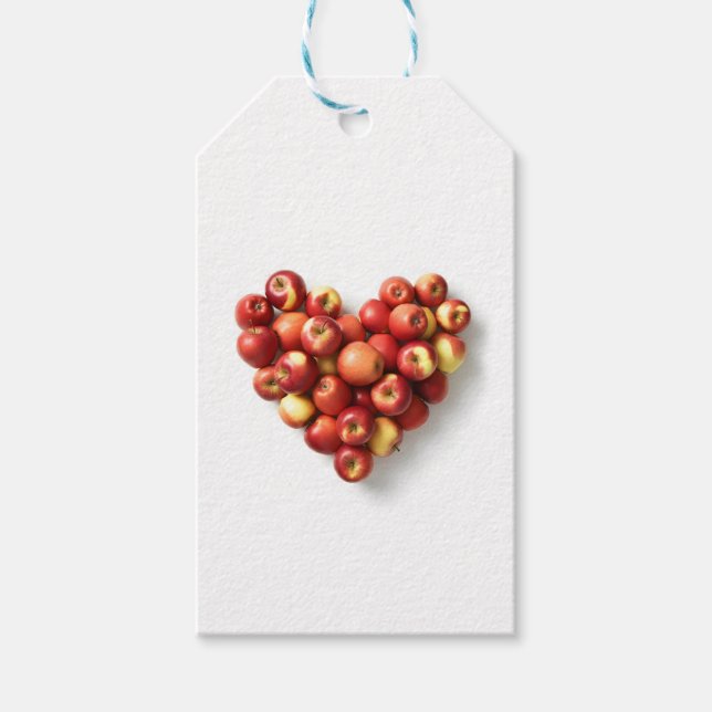 Apple Heart Gift Tags (Front)