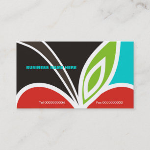 Apple Heart Teacher's Business Card-Turquoise Card
