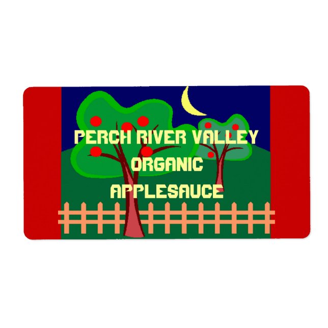 Apple Home Canning Applesauce Butter Wine Labels (Front)