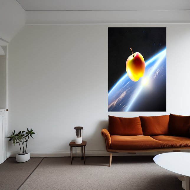 Apple in space | AI Art Poster (Creator Uploaded)
