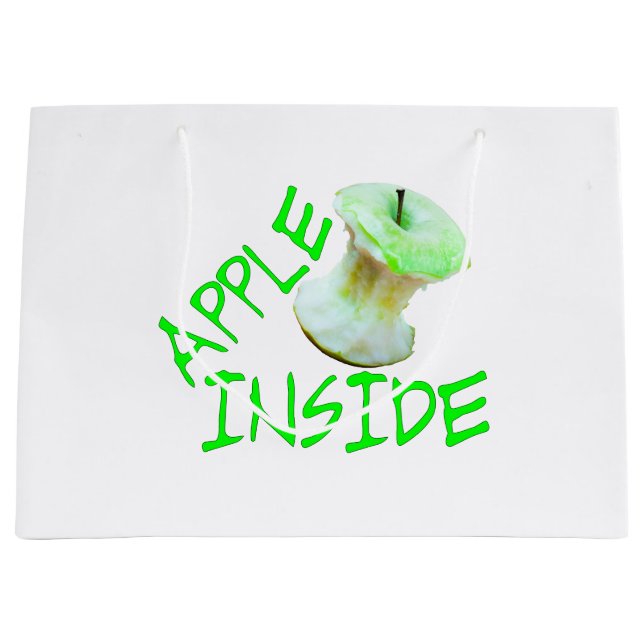 Apple Inside Large Gift Bag (Front)