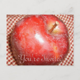 Apple Invitation Postcard