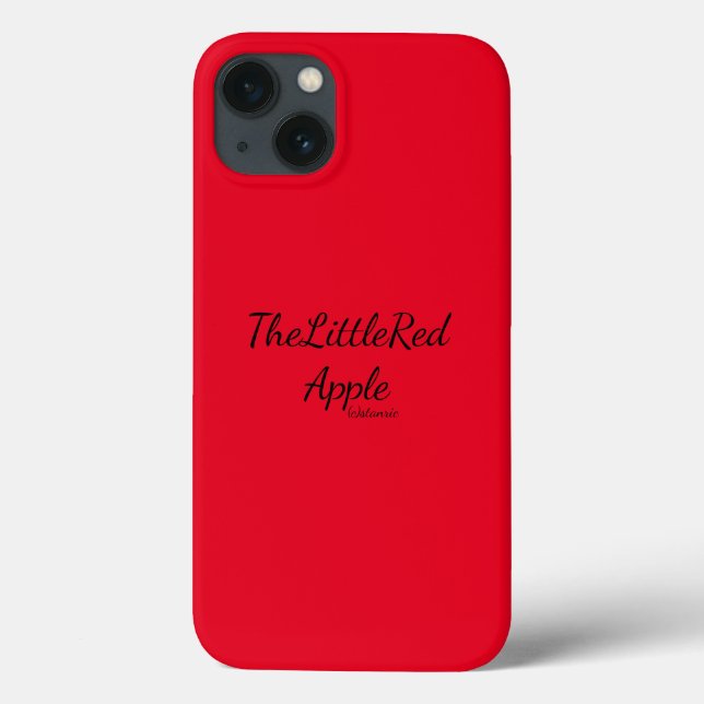 apple iphone13 case red art&design (Back)