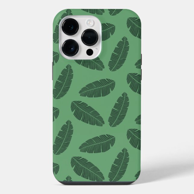  Apple iPhone 11 Pro Max greeny Leaves Pattern Case (Back)