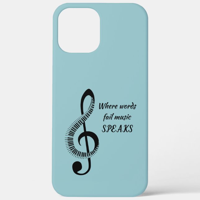 Apple iPhone 12 Pro Max Musical Note Case-Mate iPhone Case (Back)