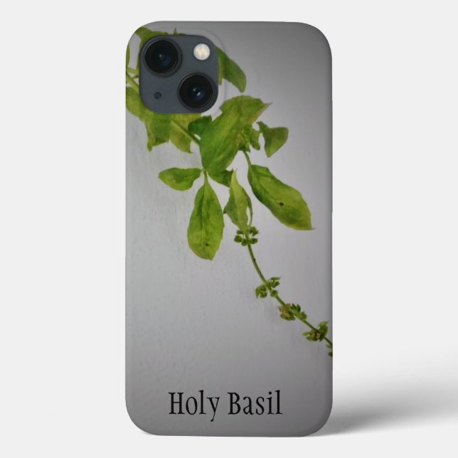 apple iphone 13 case Holy Basil design style (Back)