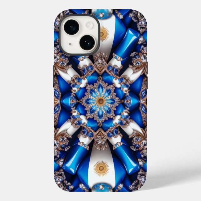 Apple iPhone 14 Case-Mate Argentinian Colours Case-Mate iPhone Case (Back)