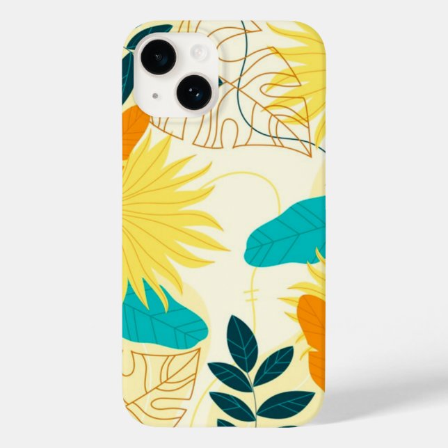 Apple iPhone 14 Case-Tropical Palm  Case-Mate iPhone Case (Back)
