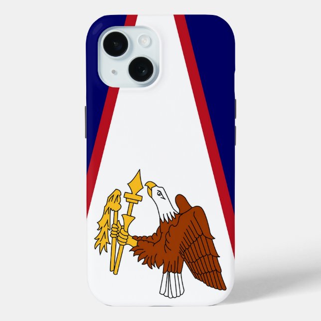 Apple iPhone 15 Case-Mate with American Samoa flag Case (Back)