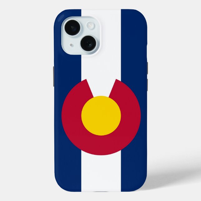 Apple iPhone 15 Case-Mate with Colorado flag Case (Back)