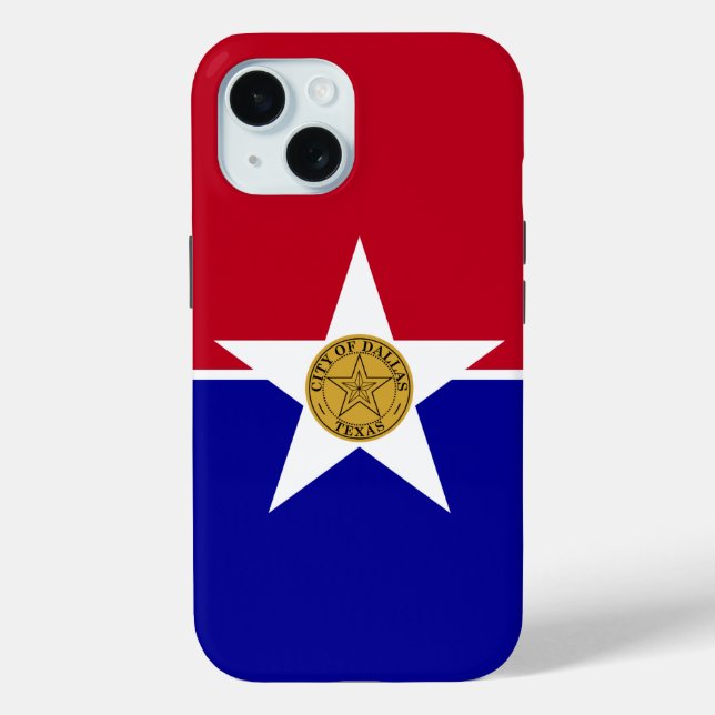 Apple iPhone 15 Case-Mate with Dallas flag Case (Back)