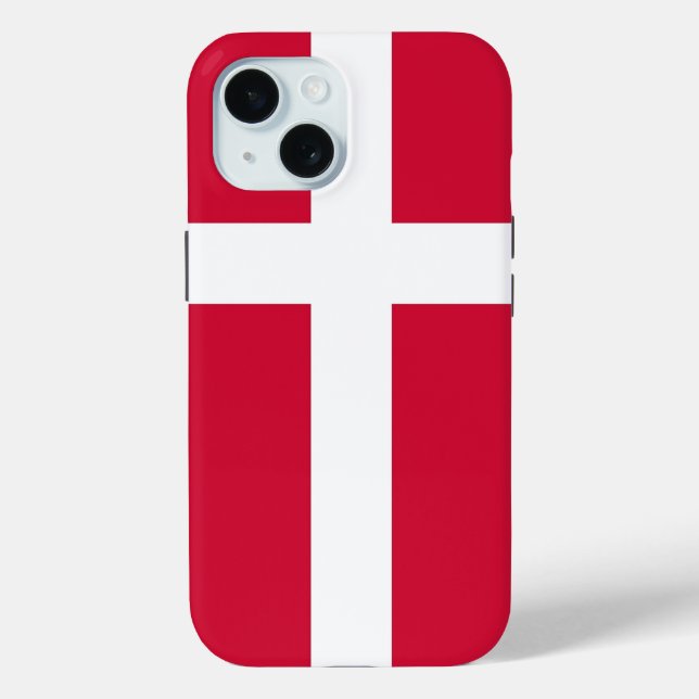 Apple iPhone 15 Case-Mate with Denmark flag Case (Back)
