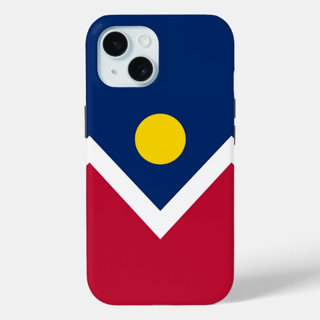 Apple iPhone 15 Case-Mate with Denver flag Case (Back)