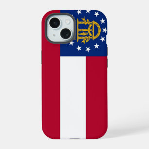 Apple iPhone 15 Case-Mate with Georgia flag Case
