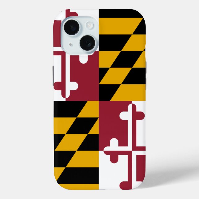 Apple iPhone 15 Case-Mate with Maryland flag Case (Back)