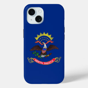 Apple iPhone 15 Case-Mate with North Dakota flag iPhone 15 Case