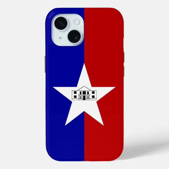 Apple iPhone 15 Case-Mate with San Antonio flag Case (Back)